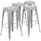 Flash Furniture 30" High Metal Indoor Stackable Bar Stool, Silver, PK4 4-ET-31320-30-SV-R-GG - alternate 8